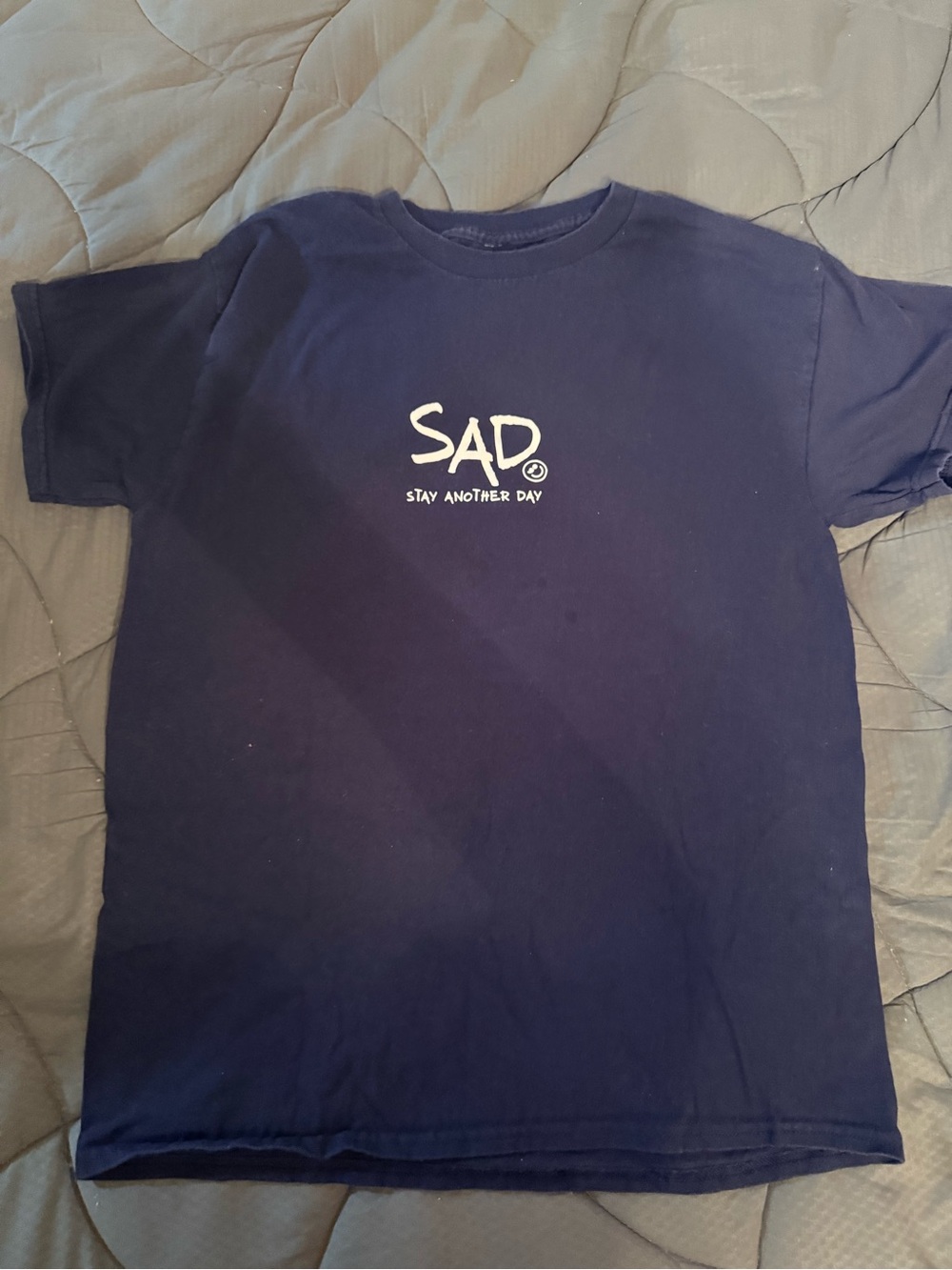 SAD 'Stay Another Day' Graphic Tee - Navy